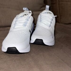 Nike  Air Max 270 White and Purple Sneakers